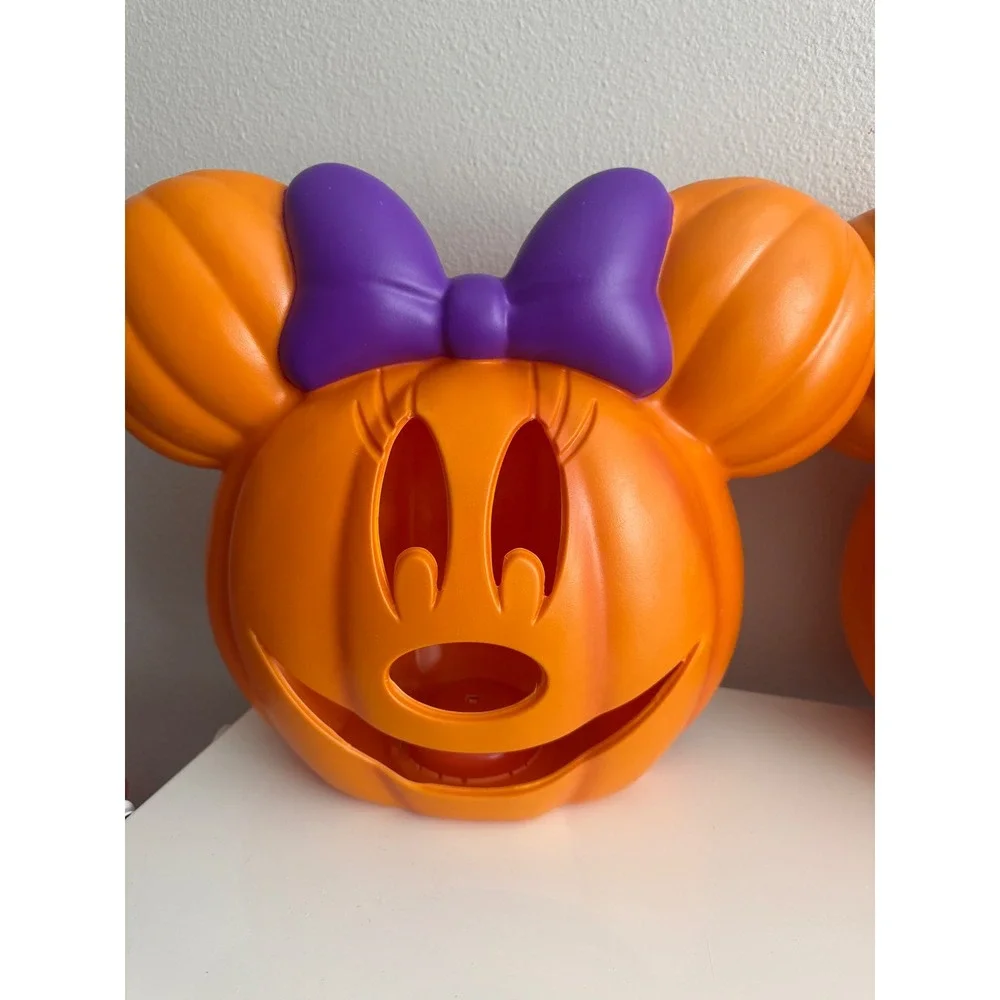 Disney Mickey Minnie Mouse Light Up Halloween Pumpkin Jack-O-Lantern Blow Mold 2